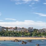 Views of Santander city and Sardinero beach, Cantabria, Spain.